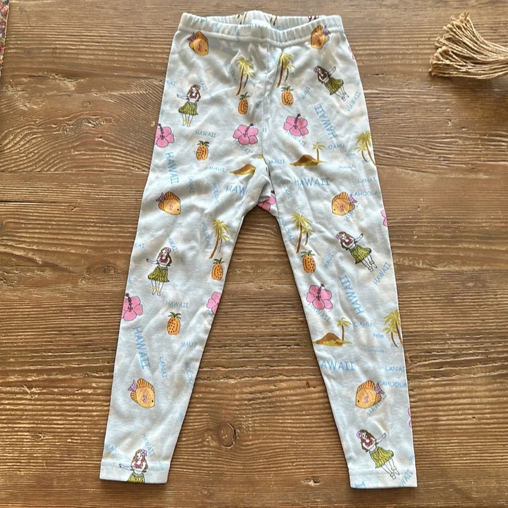 Gymboree Sleepwear Hawaii 2 piece pajama set top/pants sz 3